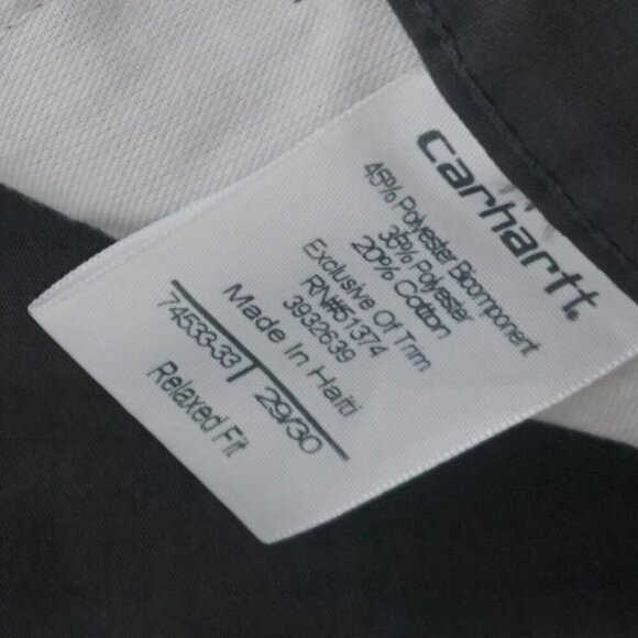 Carhartt Dark Gray Relaxed Fit Right Thigh Hidden Pocket Tactical Pants 29x30 - Picture 10 of 12